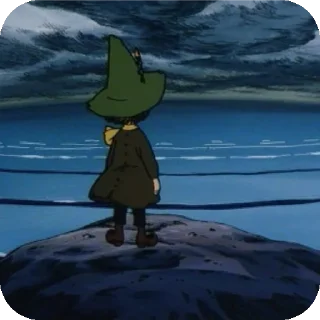 Telegram sticker 🌌 snufkin ::حزمة عليّ/١٤٢٥هِــ