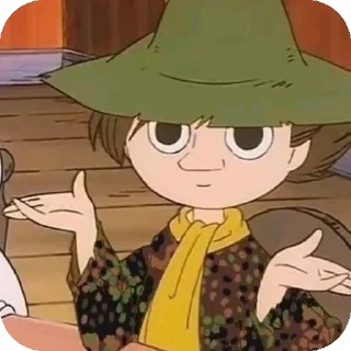 Video sticker 🤷‍♂ snufkin ::حزمة عليّ/١٤٢٥هِــ