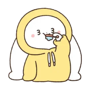 Телеграм стикер 💬 Illusion Rabbit Ver. 20 By @KakaoEmoticon