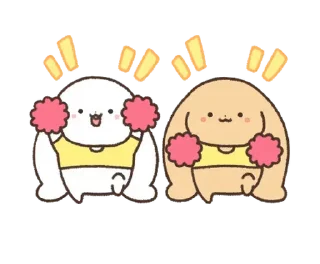 Телеграм стикер 💬 Illusion Rabbit Ver. 20 By @KakaoEmoticon