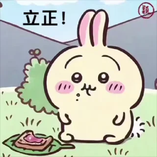 Telegram sticker 🐰 宝宝 你是一个宝宝@amsrntk