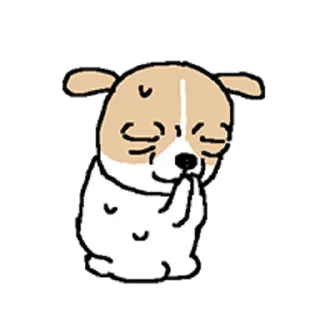 Telegram sticker 😀 치왈왈 3