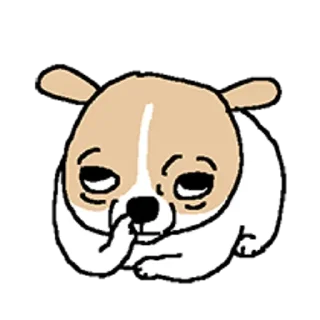 Telegram sticker 😀 치왈왈 3