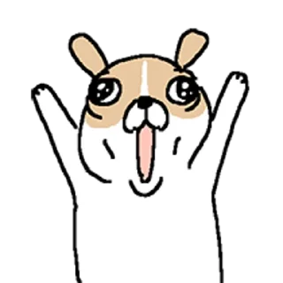 Telegram sticker 😀 치왈왈 3