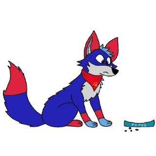 Telegram sticker ⚒ Pepsi Fox