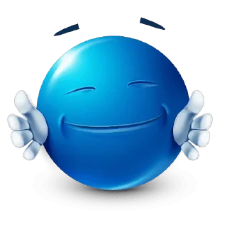 Telegram sticker 🤗 Bluemoji or Joobi