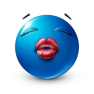 Telegram sticker 😙 Bluemoji or Joobi