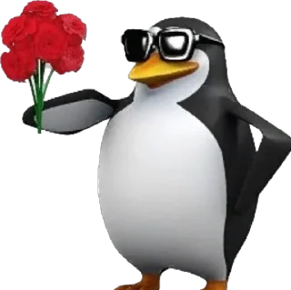 Telegram stiker 💐 Пингвин • @TgStickery