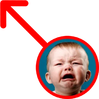Телеграм стикер 😭 ↖️