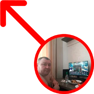 Телеграм стикер 👨‍🦰 ↖️