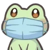 Sticker 😷 Mint the Frog @uwuBerry