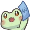 Sticker 💵 Mint the Frog @uwuBerry