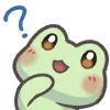 Sticker 🤔 Mint the Frog @uwuBerry