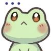 Sticker 🙁 Mint the Frog @uwuBerry