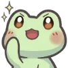 Sticker 🤩 Mint the Frog @uwuBerry