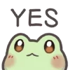 Sticker 👍 Mint the Frog @uwuBerry