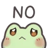 Sticker 👎 Mint the Frog @uwuBerry