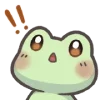 Sticker 🤨 Mint the Frog @uwuBerry