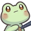 Sticker 🫤 Mint the Frog @uwuBerry