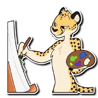 Video sticker 🎨 Cheetah