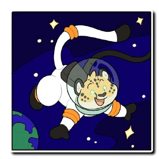 Video sticker 🌎 Cheetah