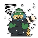 Telegram sticker ❄️ Cheetah