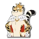 Telegram sticker 👑 Cheetah