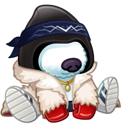 Telegram sticker ⚫️ Resistance Dog by @GiftChanges