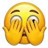 Sticker 🫣 Emoji IOS generation by @Murashkie_Emoji