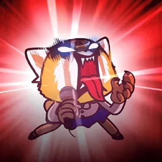 Telegram sticker 🌟 Agressive retsuko :: @fStikBot