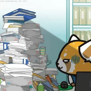 Video sticker 🌟 Agressive retsuko :: @fStikBot