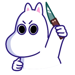 Телеграм стикер 😠 Moomin