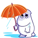 Video sticker ☔️ Moomin
