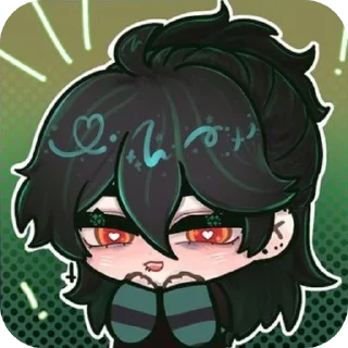 Telegram sticker ❤ Зелёная ебалайка с балалайкой :: @fStikBot