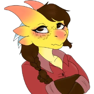 Telegram sticker 🙄 Fawn by @FawnKobold