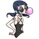 Telegram sticker 😎 Bad Girl