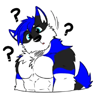 Telegram sticker ❓ OmegaHusky