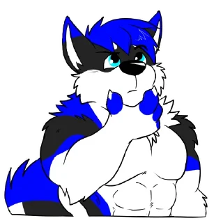 Telegram sticker 🤔 OmegaHusky