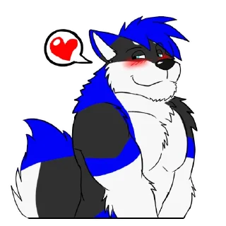 Telegram sticker ❤️ OmegaHusky