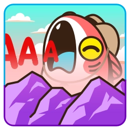 Telegram sticker 😱 Котокарп Гектор @TgSticker