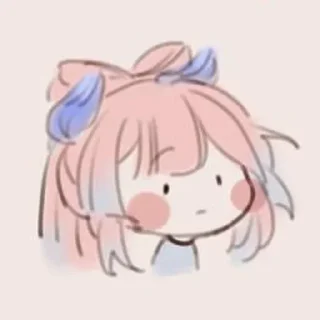Sticker 😶 кокомі