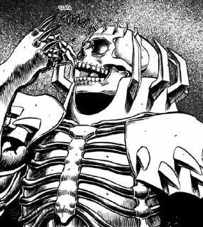 Telegram sticker ☠ - ᗷY @ahMshY 𓉮 . Skull Knight
