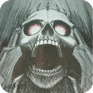 Sticker 🔳 - ᗷY @ahMshY 𓉮 . Skull Knight