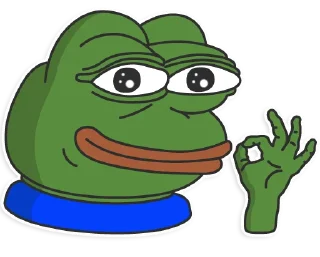 Telegram sticker 👌 Pepe the frog @pepetopfrog