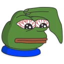Telegram sticker 😬 Pepe the frog @pepetopfrog