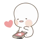 Telegram sticker 🍥 귀여워 옴팡이 2 by @wontae)