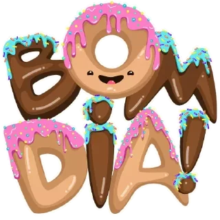 Телеграм стикер ☀ Bom dia tarde noite