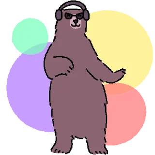 Telegram stiker ⭐ 듬직한 곰쿤!! @moe_sticker_bot