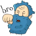 Video sticker 👊 Бомжик Сенька