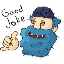 Telegram sticker 🤙 Бомжик Сенька